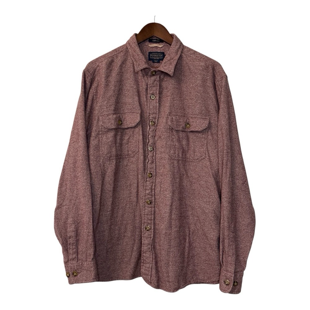 Pendleton Burnside soft flannel men's XL rustic long sleeve flap pockets outdoor